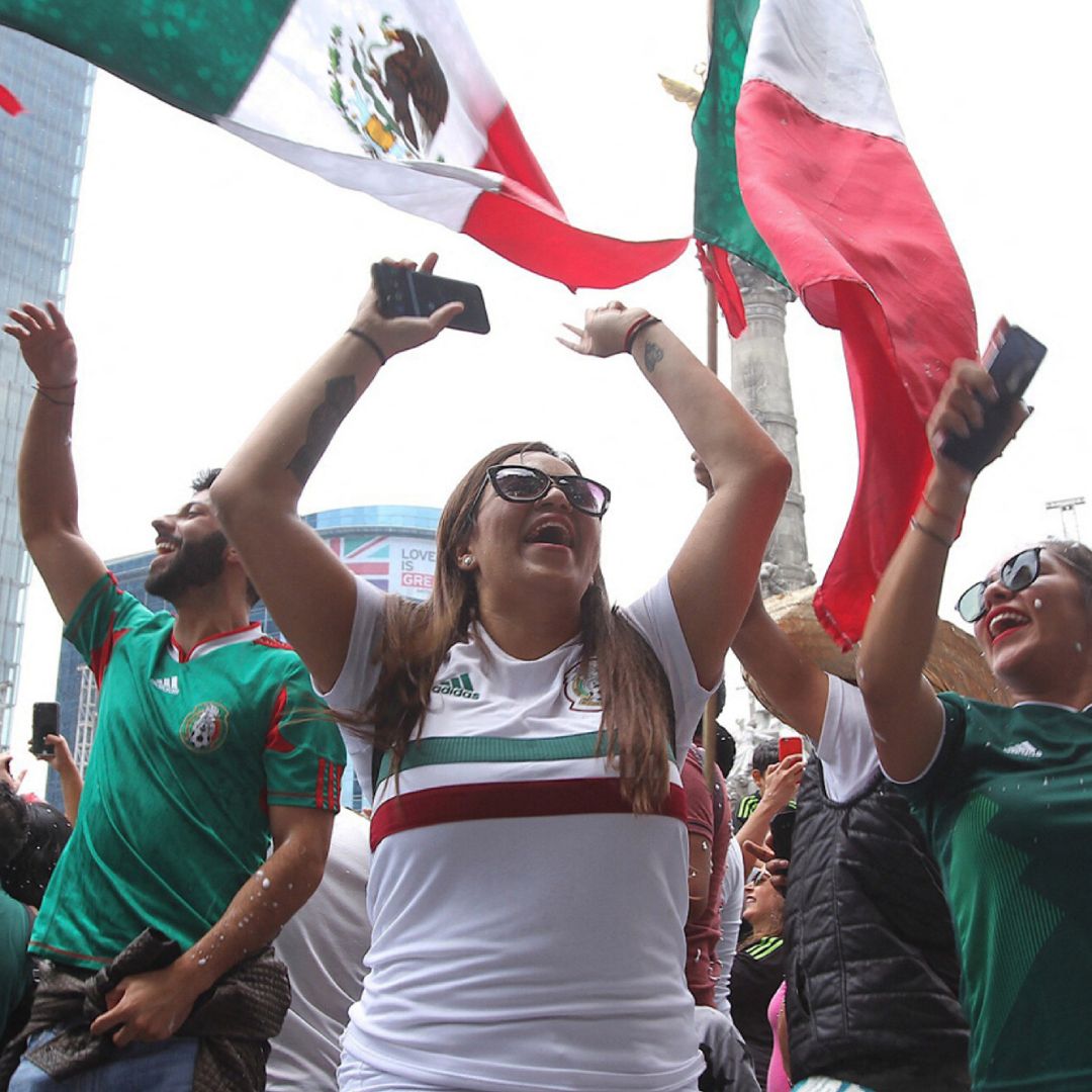 Megaoperativo por México vs Inglaterra. Foto: AFP
